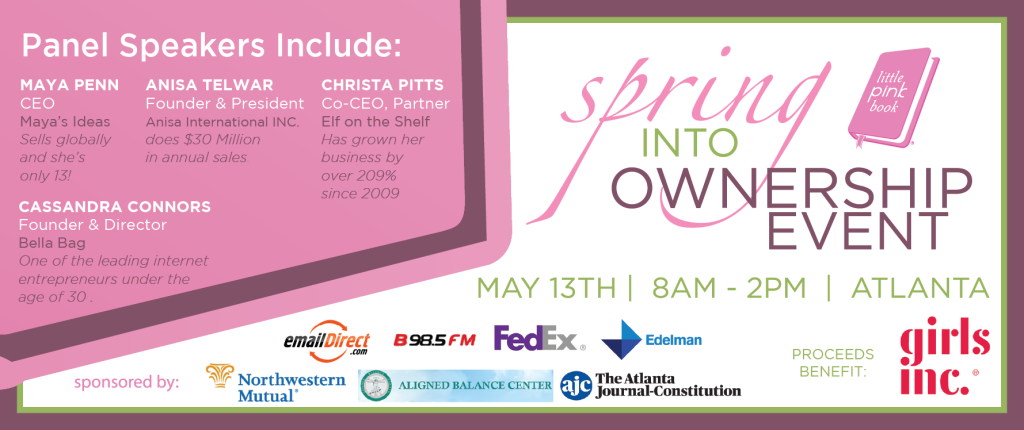 May 13th in Atlanta: Little Pink Book, Celebrating Rising Women Owners